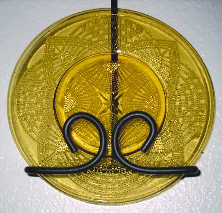 Romanesque Amber 8" Salad Plate by Smith Glass 
