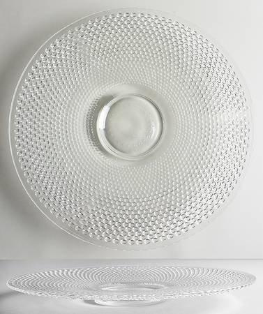 Hobnail Clear Punch Bowl Underplate