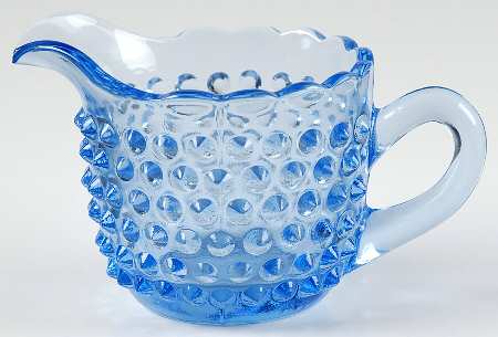 Hobnail Ice Blue Creamer