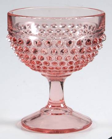 Hobnail Pink Champagne/Tall Sherbet