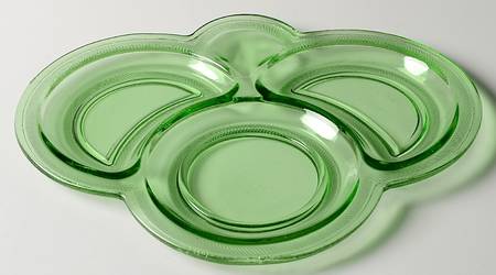 Homestead Green Snack Plate, No Tumbler