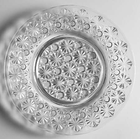 Daisy and Button Clear Luncheon Plate