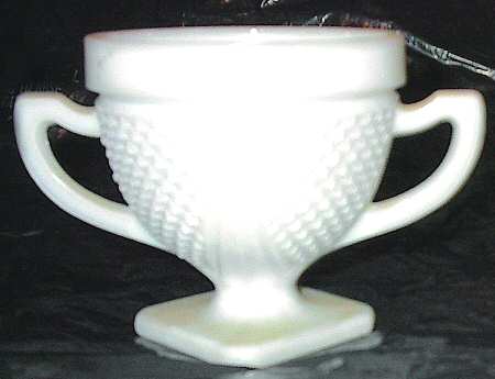 Early American Milk Glass Open Sugar