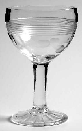 Cut 3001 (Pressed Foot, Smooth Stem) by Standard Glass