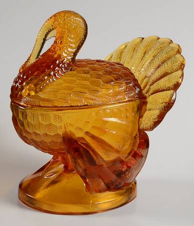 Animals & Figurines #207 2 Piece Turkey Lid and Base