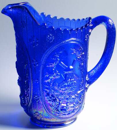 Windmill Carnival Blue by Smith Glass 