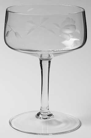 Shadow Rose Champagne/Tall Sherbet by Society Crystal