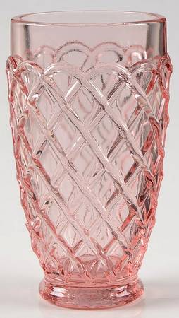 Trellis Pink 10 Oz Flat Tumbler