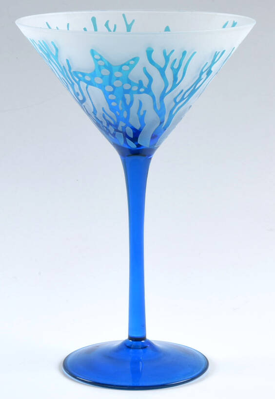 Coastal Martini Glass