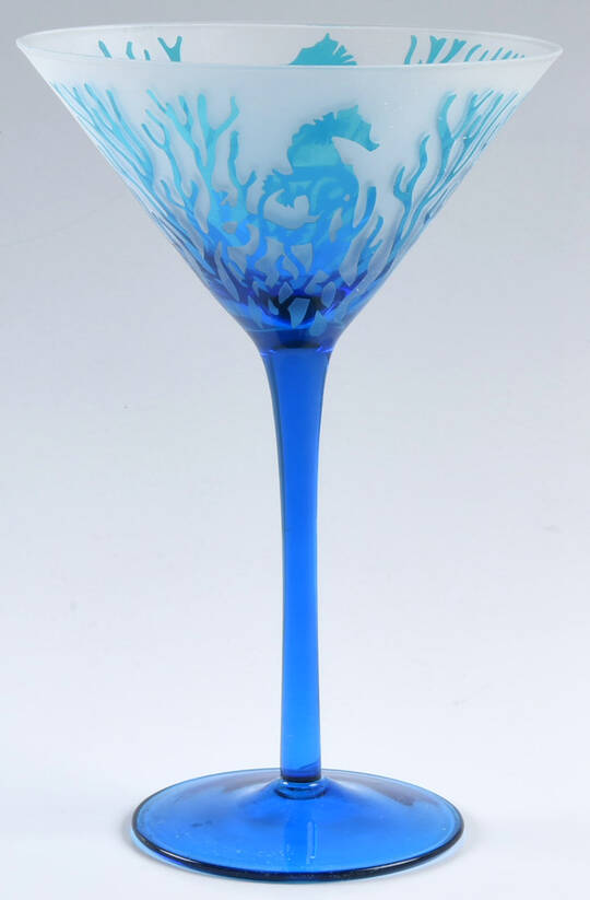Coastal Martini Glass