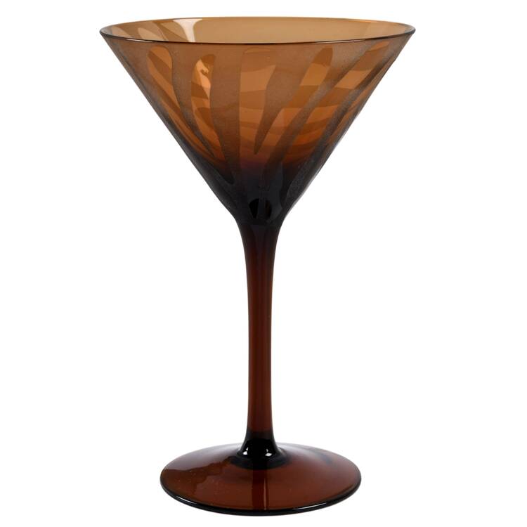 Wildlife Martini Glass