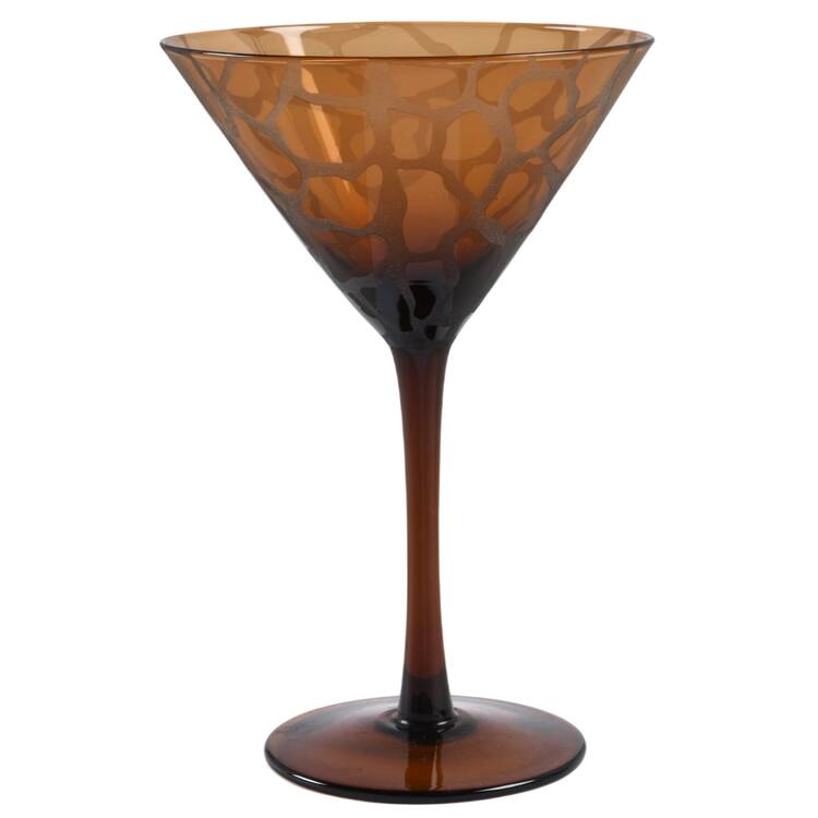Wildlife Martini Glass