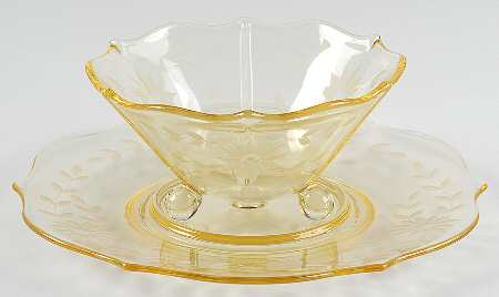 Tyrus Yellow Mayonnaise Bowl and Underplate