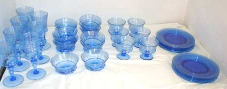 6362 French Blue Luncheon Plate