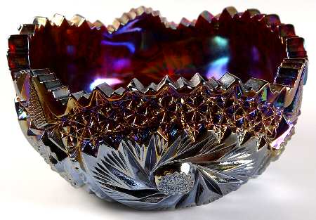 Comet in the Stars Amethyst Carnival by Smith Glass 