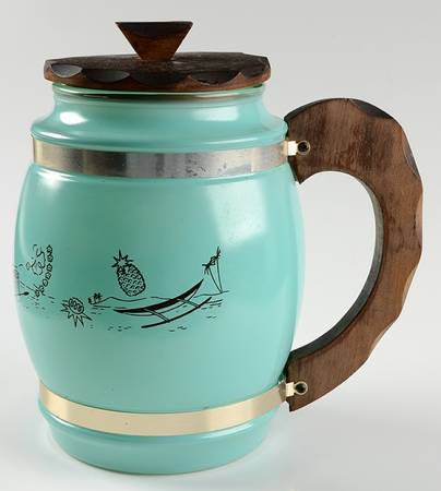 B8G1 Ice bucket & Wood Lid w/Wood Handle
