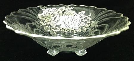 Princess Rose Four-Toed Bowl by Silver City