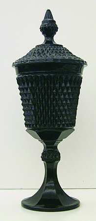 Cameo Black Footed Urn & Lid by Tiara