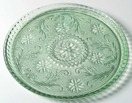 Sandwich Light Green (Chantilly Green) 10" Round Tray