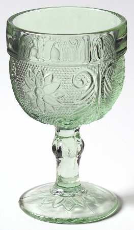 Sandwich Light Green (Chantilly Green) Wine Glass