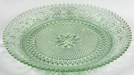 Sandwich Light Green (Chantilly Green) Torte Plate