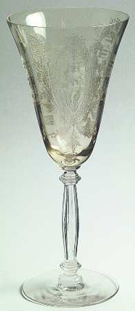 La Fleure Yellow (Stem 15024) Water Goblet
