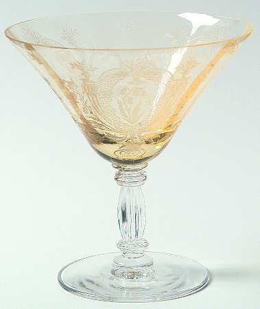 La Fleure Yellow (Stem 15024) Low Sherbet