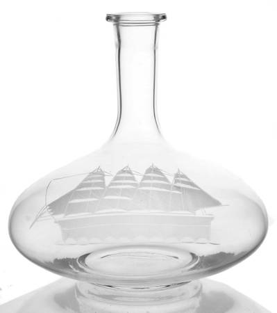 Clipper Ships Decanter No Stopper