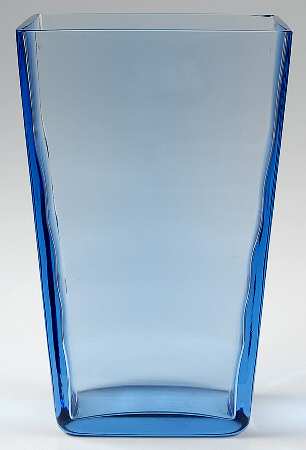 Optic Copen Blue 10" Rectangular Vase