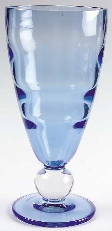 Optic Copen Blue 10" Flower Vase