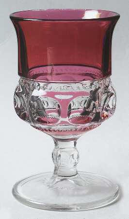 King's Crown-Ruby Flashed (Top &amp; Bottom) by Tiffin-Franciscan