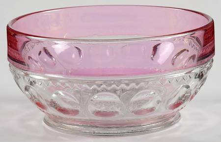 King's Crown-Cranberry Flashed (Top & Bottom) Cereal Bowl