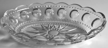 King's Crown Clear Oval Vegetable Bowl