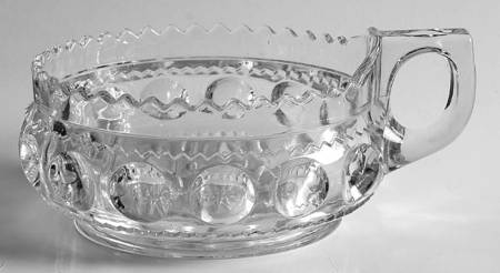 King's Crown Clear Handled Nappy