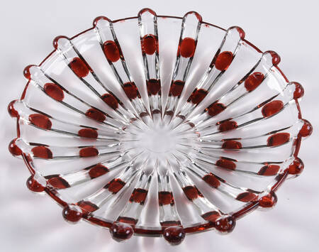 Broken Column Ruby Flash by US Glass