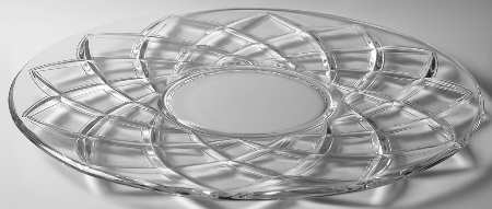 Diamond Block Large Torte Plate