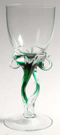 AC21 (Various color stems) Water Goblet