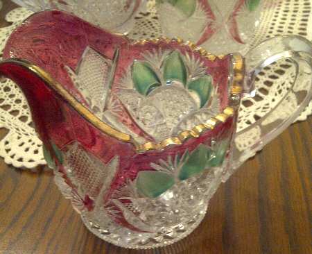 Buckingham Cranberry Green Flash by US Glass