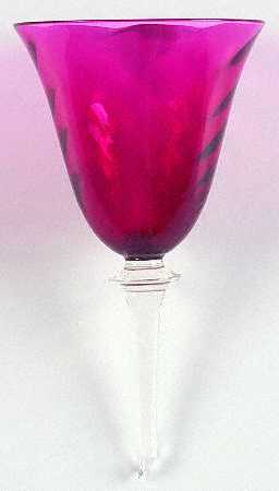 Garda Rose (Swirl Optic) Wine Glass