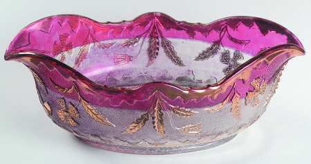 Delaware Ruby Flash (Gold Accent) by US Glass