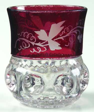 King's Crown Ruby Flash Engraving 1 by US Glass