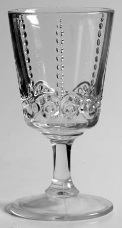 Bead and Scroll Clear by US Glass