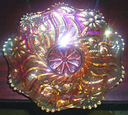 Field Thistle Marigold Carnival by US Glass
