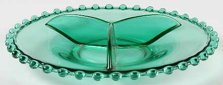 BOC2274 Teal 9" 3 Part Round Relish