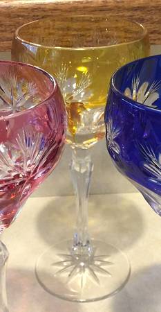 UNK4449 Amber Water Goblet