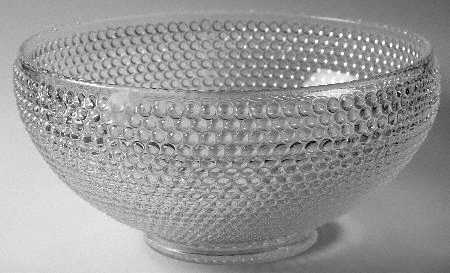 Hobnail Clear Punch Bowl