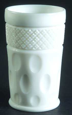 Opal Milk Glass Flat Iced Tea