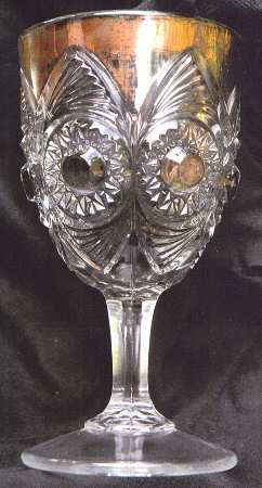 Bulls Eye and Fan Clear (Gold) by US Glass