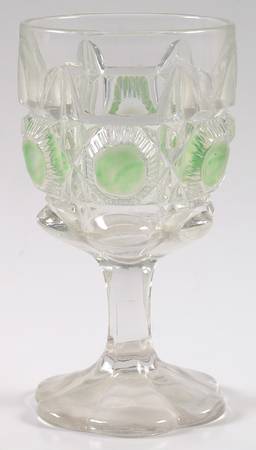 Bull's Eye and Daisy Green and Clear by US Glass