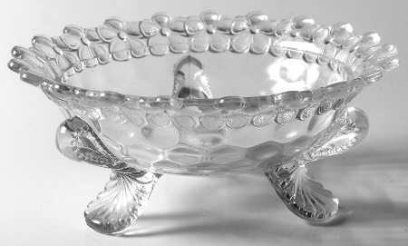Honeycomb with Flower Rim Clear by US Glass